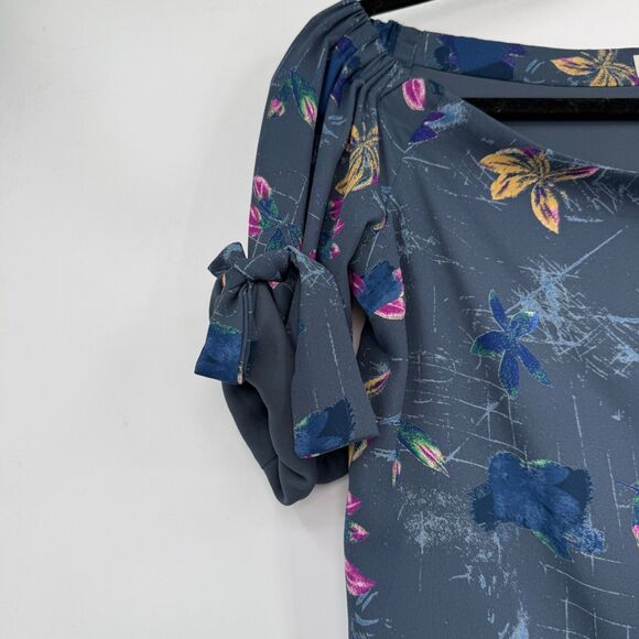 Babaton Aritzia Women's XS Malik Off Shoulder Floral Blouse Fairy Flowy Dainty - Picture 7 of 11